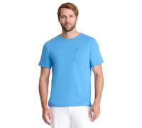 Izod Men's Saltwater Soft Wash Pocket Crew T-Shirt, Blue Revival, S