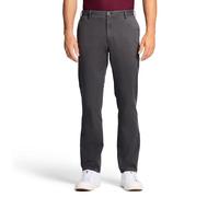 Izod Men's Saltwater Stretch Flat Front Straight Fit Chino Pant Casual, Asphalt, 42 W/30 L