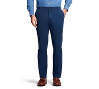 Izod Men's Saltwater Stretch Flat Front Straight Fit Chino Pant Casual, Cadet Navy, 38W x 29L