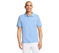 Izod Men's Short Sleeve Interlock Polo Shirt, Cornflower Blue Solid, XL