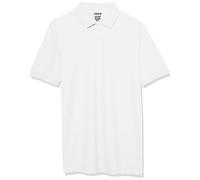 IZOD School Uniform Short Sleeve Polo Shirt, Button Closure, Comfortable & Soft Pique Fabric Polo Shirt Kids, White, 6