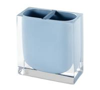 IZOD - Toothbrush Holder, Resin Countertop Accessories, Dorm Room Essentials, Modern Home Decor (Marina Collection, Blue)