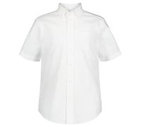 IZOD Uniform Young Men’s Short Sleeve Button-Down Oxford Shirt, White, Medium