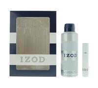 Izod White 2 Piece Gift Set: Eau De Toilette 15ml - Body Spray 200ml