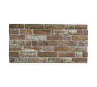 IZODEKOR 3D Wall Panels Brick Effect - Cladding, Stone Look, Styrofoam Facing for Living Room, Kitchen, Bathroom, Balcony, Bedroom, Back of Counter and Teras | Old Castle