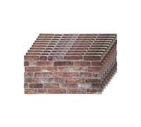 IZODEKOR Brick Effect Polystyrene Wall Panels, Brick Slips Facing Stone Look for Kitchen, Bathroom, Balcony, Bedroom, Living Room, Kitchen Back Wall and Patio, Old Castle (10 x Panels)