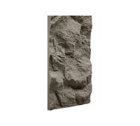 IZODEKOR PU Stone Effect Wall Panels 60x120 cm, 5 cm Thick 3D Interior Wall Cladding, Natural Stone Look Decorative Panels, Dark Grey