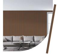 IZODEKOR WPC Slat Wall Paneling, 12 Pack Pvc Slat Wall Panels for TV Backround, 3D Wall Paneling for Interior Wall, Acoustic Soundproof Wall Panels -12 Pcs 290x12 cm - 4.17 Sq.M. Coverage | Viola Wood