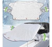 iZoeL Car Windshield Magnetic Snow Cover with Wing Mirror Cover, Winter Frost Protector Ice Guard Waterproof Full Protection for SUV Truck (XL Size 157CM*126CM)