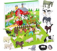 iZoeL Farm Advent Calendar 2025 Boys Girls Animals Advent Calendar Kids 3 4 5 6 7 8 9 10 Year Old - Farm Animals Toy 24 Christmas Countdown Calendar for Son Grandson Xmas Surprise Gift