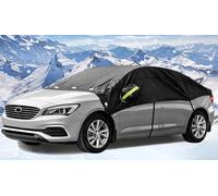 iZoeL Full Car Windscreen Cover for Winter Windshield Magnetic Snow Cover Frost Car Frost Windscreen Cover Ice Screen Cover for SUV VANS Trucks and Larger Verhicles - Full Protection