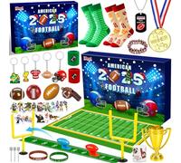 iZoeL Rugby Advent Calendar American Football Advent Calendar 2025 for Boys Kids Girls Son Grandson Nephews- 24 Days Christmas Countdown Rugby Gifts for Rugby Fans- Rugby Field Socks Ball