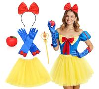 iZoeL Women Snow White Costumes Halloween Costumes Girls Princess Story Character - Perfect for Princess Party Fancy Dress