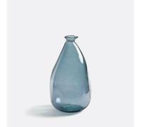 Izolia 36cm Recycled Glass Demi-John Vase Dark Blue