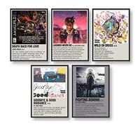 IZOOMIHOME Juice WRLD Poster, Album Cover Limited Edition Posters, Music Posters (Set of 5, Complete Set)