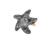 Izpack Chunky Starfish Statement Ring Boho Resin Large Sea Star Shell Adjustable Open Rings Stainless Steel Comfort Fit Summer Beach Band Fashion Jewelry for Women Vacation, Adjustable, Stainless