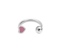 Izpack Cute Heart Horseshoe Lip Monroe Ring Stainless Steel Enamel Love Hearted Snake Bite Piercing Jewelry Helix Cartilage Tragus Daith Studs Earring Fashion Body Pierced Gifts 10mm 16G, Stainless
