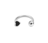 Izpack Cute Heart Horseshoe Lip Monroe Ring Stainless Steel Enamel Love Hearted Snake Bite Piercing Jewelry Helix Cartilage Tragus Daith Studs Earring Fashion Body Pierced Gifts 10mm 16G, Stainless