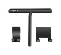 IZPFTOP shower squeegee 2 Hooks-window wiper glass squeegee- Silicone shower squeegee for shower doors-bathroom squeegee-Multi-Purpose scraper for Kitchen,Mirror,Car, Glass Cleaning(Black,8.27inch)