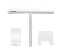 IZPFTOP shower squeegee 2 Hooks-window wiper glass squeegee- Silicone shower squeegee for shower doors-bathroom squeegee-Multi-Purpose scraper for Kitchen,Mirror,Car, Glass Cleaning (white, 11inch)
