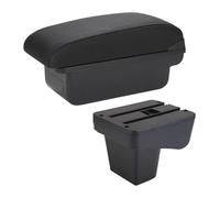IZQLTWKR Console Storage Organiser For Suz&uki For Vitara Armrest Box Central Store Content Storage Arm Rest Car Modification Accessories Interior Retractable Leathe(C2 Black Line No Usb)
