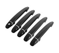 IZQLTWKR Side Exterior Door Handle Cover for Land for Cruiser for Prado J120 2003-2009 Single Hole Door Handle Cover Accessory(Five Doors Bright Black)