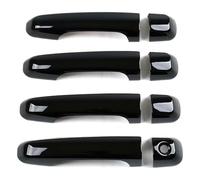 IZQLTWKR Side Exterior Door Handle Cover for Land for Cruiser Single Hole Door Handle Protective Cover & Exterior Bowl Trim Accessories 2016-2021(Bright Black)