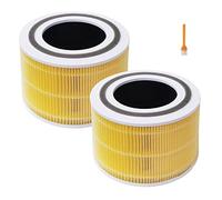 IZSOHHOME LEVOIT Core 300 Replacement Filter,Compatible with LEVOIT Core 300,Core 300-RF Fliter,H13 Grade 3-in-1 HEPA Filter,2 Packs(Upgrade Yellow)