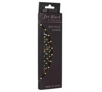 Izumi Standard Chain 1/2 x 1/8 Jet Black and Gold Size: 116 Links