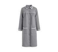 IZURIA lapel light grey long sleeved robe XL