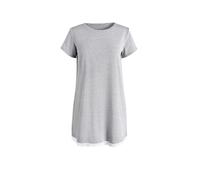 IZURIA round-neck dark grey short sleeved knitted dress S