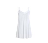 IZURIA v-neck white suspender dress L