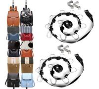IZUS Bag-Organizer-Holder Purse Hanger - 20 Hooks for Closet and Door 2Pcs (Rack for Handbags/2 pcs Hold 20 Bags)