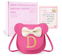 izuzta Toddler Purse Kids Wallets for Girls 1 2 3 4 5 6 7 8 9 Year Old Birthday Gift Cute Mini Mouse Purse Crossbody Purse, Small/Rose Bag/Glod Letter, D, D