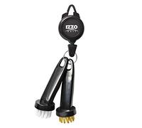 Izzo Golf Dual Golf Club Brushes - Includes a Brush for Golf Clubs & Brush to Clean Golf Club Grooves, with Golf Bag Zinger