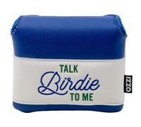 IZZO Golf Funny in Your Face Mallet Putter Headcover - Talk Birdie Funny Saying Joke/Gag Golf Headcover for Your Putter,White