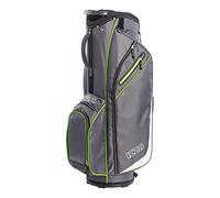 Izzo Golf Izzo Ultra-Lite Cart Golf Bag With Single Strap & Exclusive Features, Gray/Lime