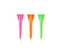 Izzo Golf Plastic Golf Tees, 1.5 Inch, Neon Mix, 100 Pack