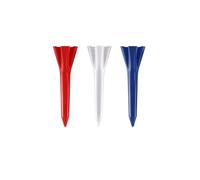 Izzo Golf Plastic Golf Tees, 1.5 Inch, Red/White/Blue
