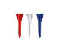 Izzo Golf Plastic Golf Tees, 1.5 Inch, Red/White/Blue
