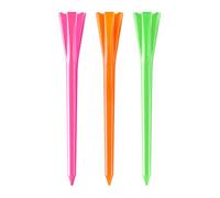 Izzo Golf Plastic Golf Tees, Neon Mix (Pack of 100)