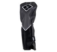 IZZO Golf Premium Fairway Wood Headcover Gray/Black - Durable PU Leather Golf Fairway Wood Headcover