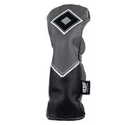 IZZO Golf Premium Hybrid Headcover Gray/Black - Durable PU Leather Golf Hybrid Headcover