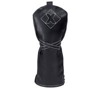 IZZO Golf Premium Fairway Wood Headcover Gray/Black - Durable PU Leather Golf Fairway Wood Headcover