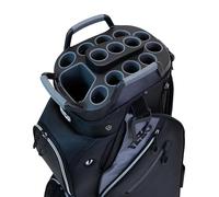 IZZO Ultimate Organizer Golf Cart Bag, Black/Grey