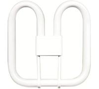Izzy GR10q 2 Pin Bathroom Light Bulb, 2D Square 16W Compact Fluorescent Lamp, CFL Low Energy Light Bulb, 2 Pin Bathroom Light Bulbs for Ceiling Lights, Warm White 3000K, 1050LM [Energy Class A]