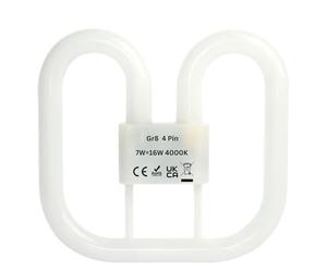 Izzy LED 2D Light Bulb 4 Pin GR8 Butterfly Lmp Bulb, 7W = 16W, 850 Lumens, 4000K Cool White, Long Lasting Lifespan 850LM [Energy Class F]