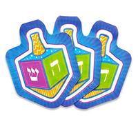 Izzy 'n' Dizzy Hanukkah Napkins - Hanukkah Paper Goods - Dreidel Shaped - 10 Pack
