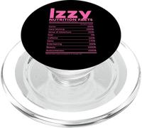 Izzy Name Nutrition Facts Personalized Women Girl Pink Cute PopSockets PopGrip for MagSafe