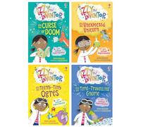 Izzy the Inventor Series By Zanna Davidson 4 Books Collection Set (The Unexpected Unicorn, The Curse of Doom, The Time Travelling Gnome & the Teeny Tiny Ogres)